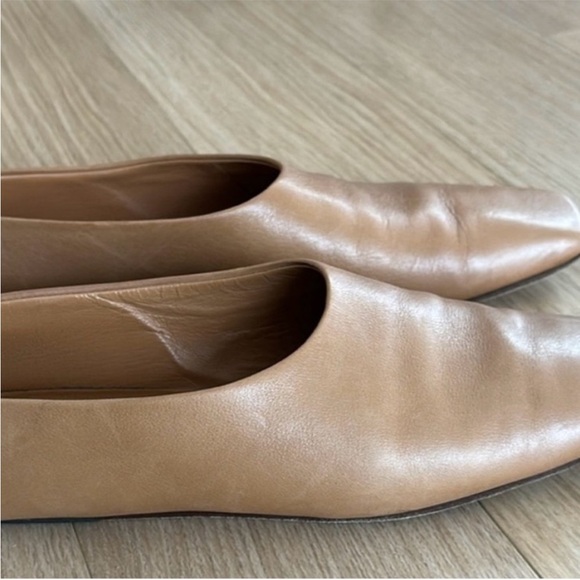 The Row Tan Square Toe Pump Flats - Picture 8 of 10